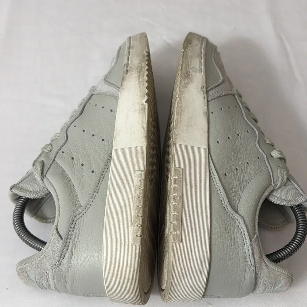 Adidas Original Supercourt EE6045 Womens Sz 8.5 Shoes Fit Gym Ash Silver Leather